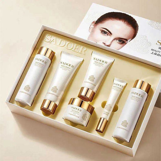 SADOER Антивозрастной подарочный набор уходовой косметики для лица White truffle 6 в 1  фото 7