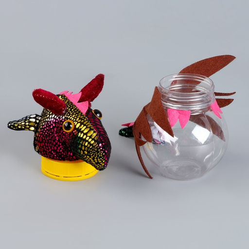 Цена за 5 шт. Конфетница «Динозавр», 18 см, цвета МИКС