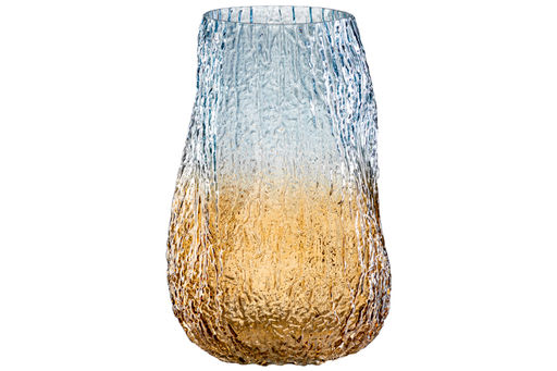 Ваза 20*20*30 см бежево-голубая, стекло - Elan gallery фото 6