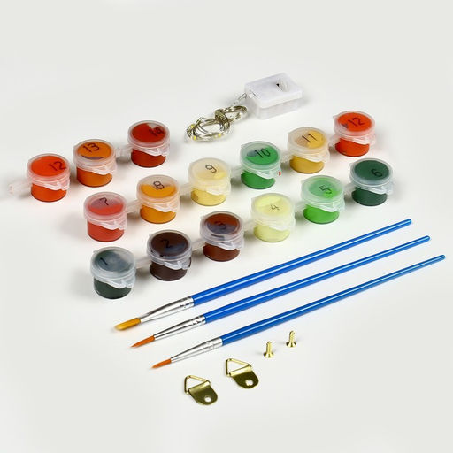 Картина по номерам с подрамником и гирляндой «Новый год! Новогодний венок», 20×30 см