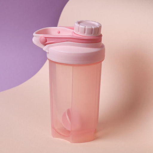 Бутылка/Шейкер COOLRAY SHSB-500 розовая, для спортивного питания 500ML/уп60 - Галеонтрейд фото 6