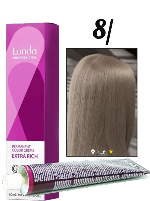 Стойкая краска 8/ светлый блонд натуральный LondaColor