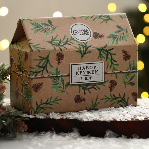 Кружки новогодние стеклянные Тепла и уюта!, 2 шт. по 300 мл - Дорого внимание фото 10