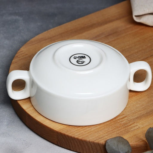 Тарелка глубокая керамическая «Цветы», 220 мл, 10.5×5 см