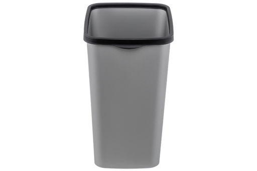 Ведро для мусора с фиксатором 33 л 36*28*45,5 см Тандем сер.металлик/черный (модель 843358) - Elan gallery фото 4