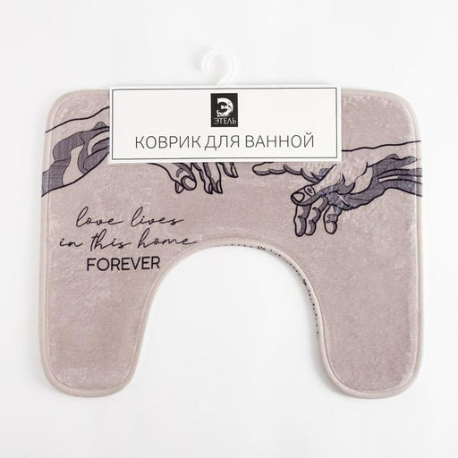 Коврик для ванной «Этель» Forever, 50×40 см, велюр