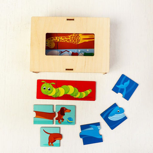 Пазл тройной Собери картинку (головоломка) - Лесная мастерская фото 3