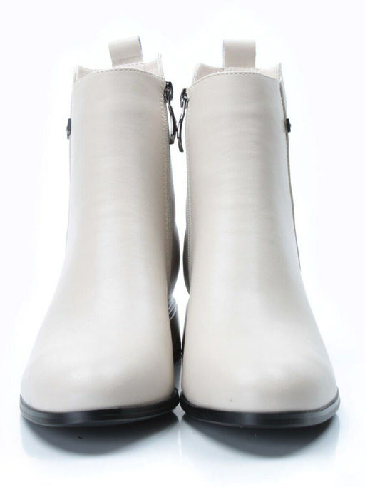 PCM358-2 BEIGE Ботинки демисезонные женские (натуральная кожа, байка) - Фабричный китай фото 6