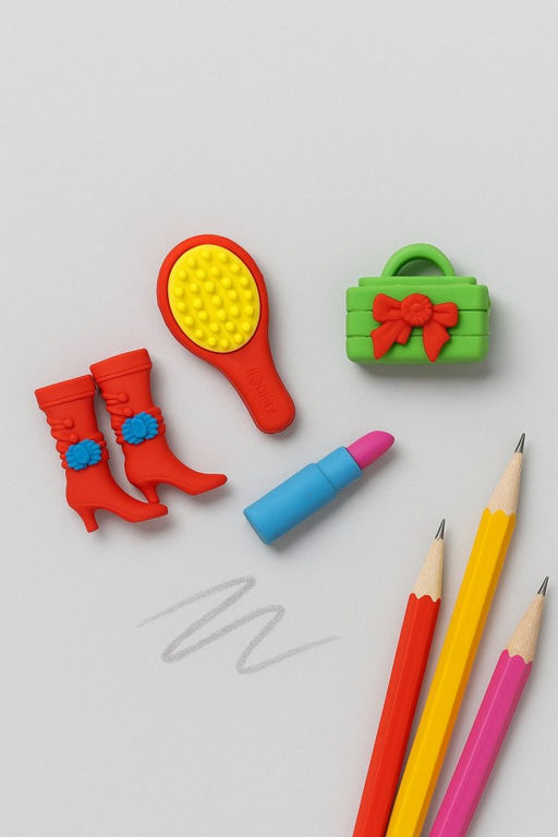 Ластики "Red boots", 4 шт. в наборе