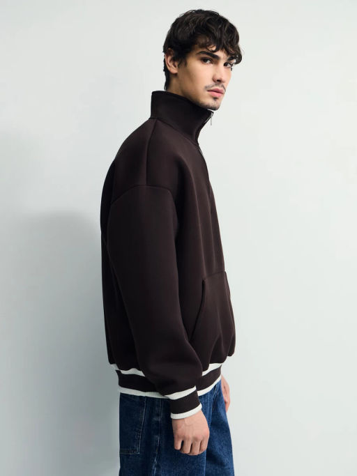 Толстовка на молнии из плотного трикатажа / Zarina  фото 4