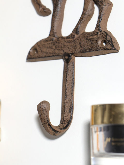 Крючок декоративный чугун "Олень - Серебряное копытце" 9,6х20,5х3,5 см