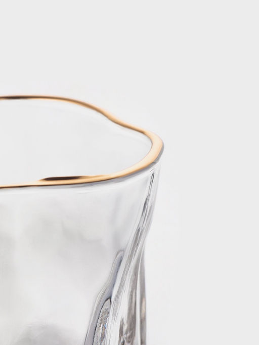 Набор стаканов IceBar.Gold, 250 мл, 6 шт., золотая отводка, стекло, прозрачный