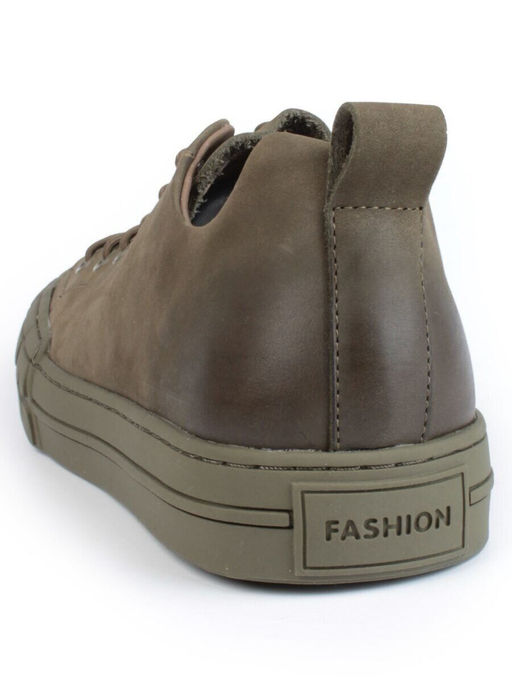 03-N72699-18 GREEN Полуботинки спортивные мужские (натуральная замша)