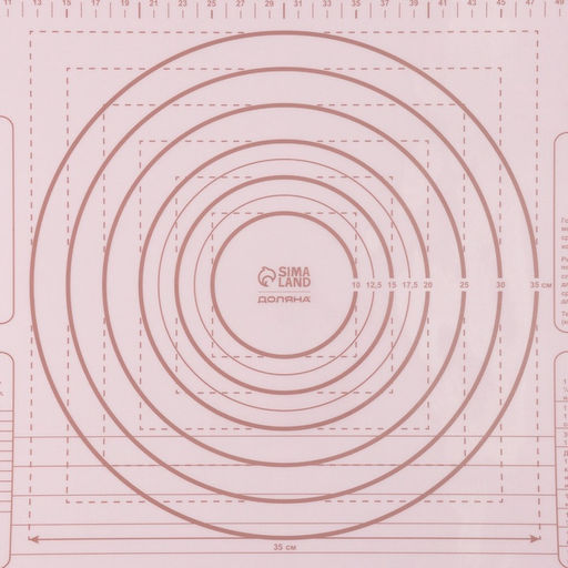 Коврик для выпечки армированный «Ингредиенты», 66×46×0.04 см