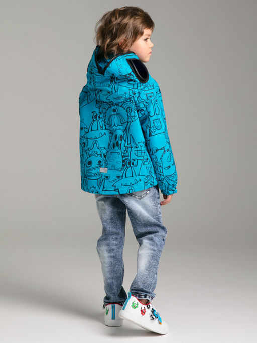 12312131 Куртка с полиуретановым покрытием для мальчиков