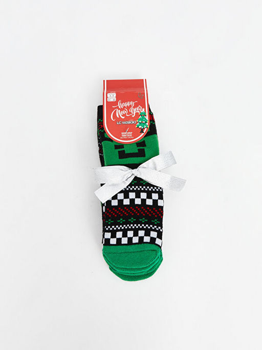 Y?lba?? Temal? Erkek ?ocuk Havlu Soket ?orap 3l?