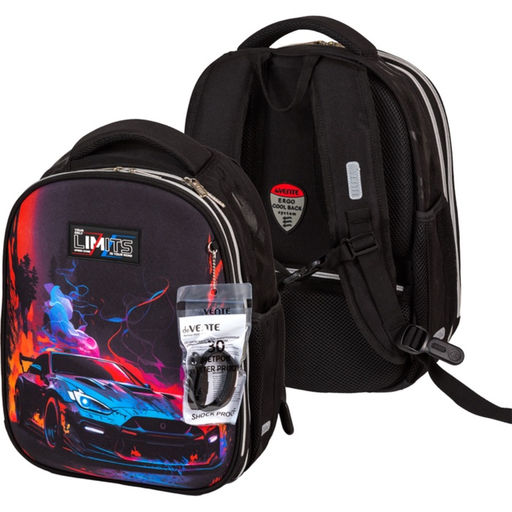 Рюкзак каркасный 38×29×17 см, deVENTE Choice Lite 17L Speed Zone, брелок, для мальчика