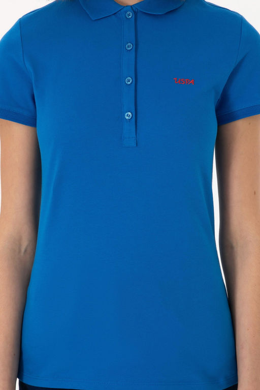 Kad_n Kobalt Mavi Basic Polo Yaka Ti__rt Sepette S_rpriz _ndirim - U.s. polo assn фото 7