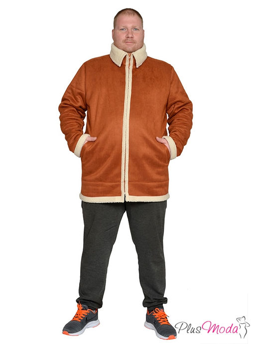 Дубленка-куртка Модель №1792 размеры 44-84 - Plusmoda фото 6