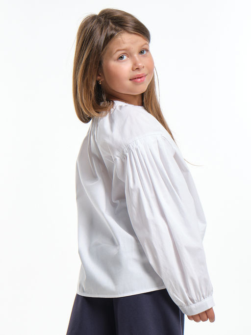 Нарядная блузка в школу UD 7980 голубой - Mini maxi фото 19