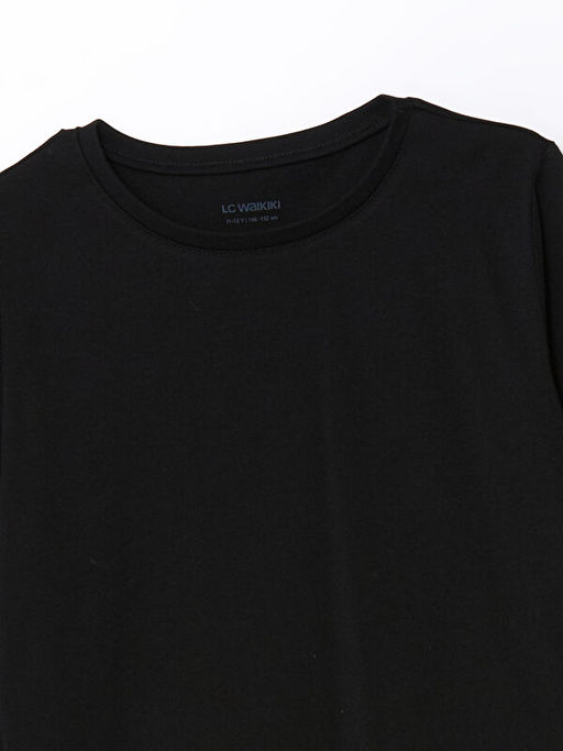 Bisiklet Yaka Basic K?z ?ocuk Ti??rt - Waikiki фото 2