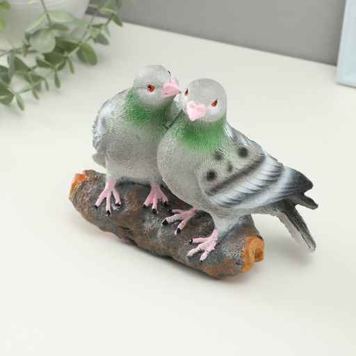 Фигурка полистоун TAKE IT EASY «Влюбленные голуби», 7×18.5×15 см