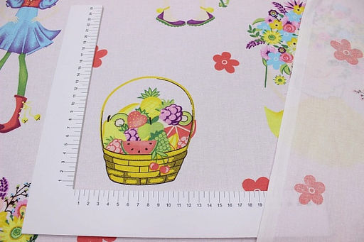 Перкаль Пепита - девочка, (комп), ш.1.5м, хлопок-100%, 105гр/м.кв - Купава фото 3