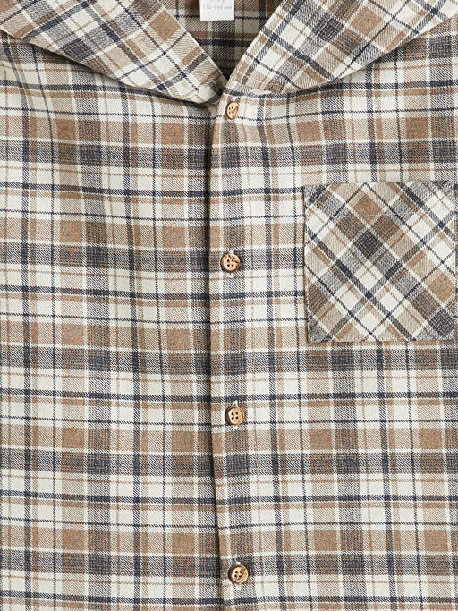 Ekose Desenli Kap??onlu Erkek ?ocuk G?mlek