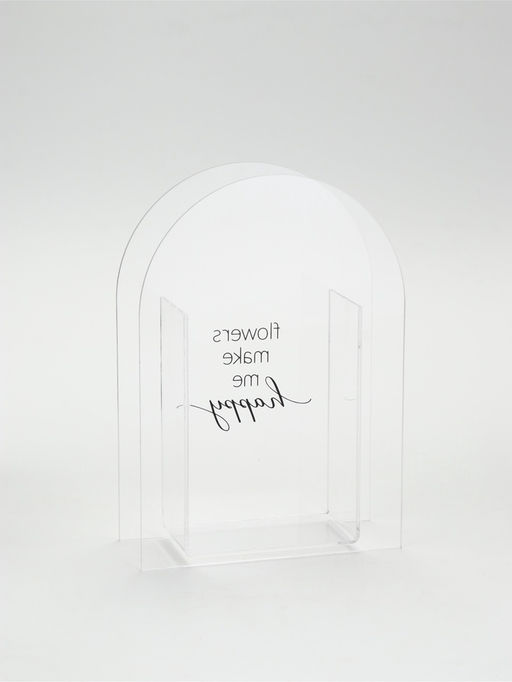 Ваза для цветов Flowers, акрил, 14×20×5.5 см