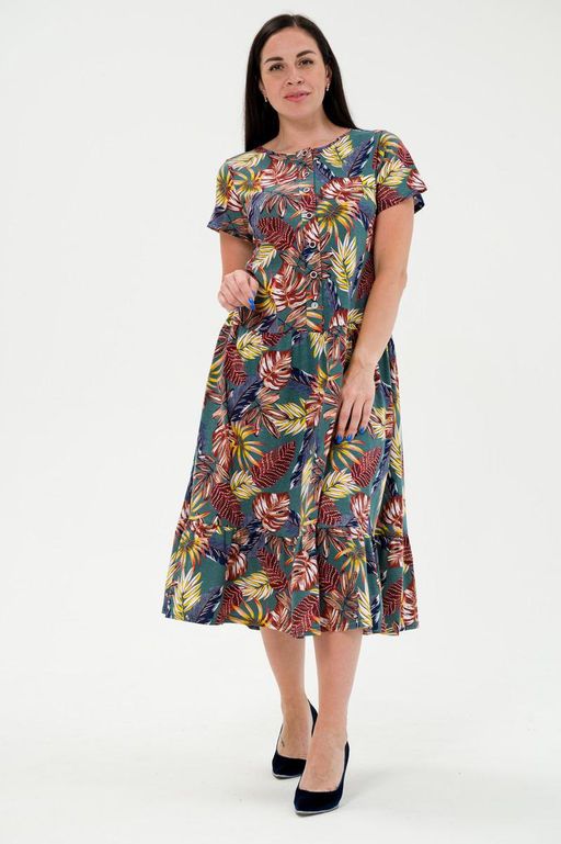 Платье женское из кулирки Кармелита осень - Амадэль фото 4