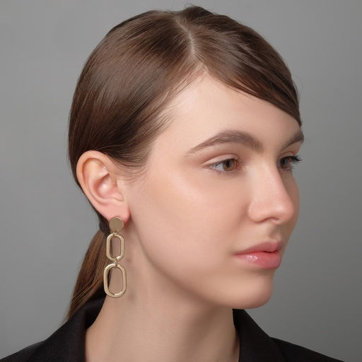 Серьги висячие «Притяжение» стиль, цвет золото, 7.6 см