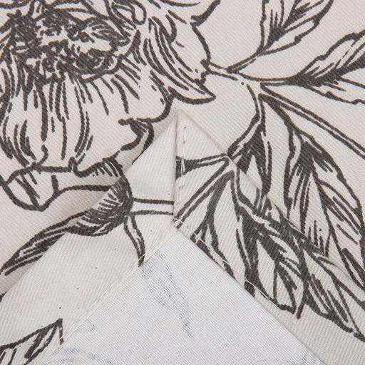 Скатерть «Этель» Black flowers, 149×110 см, 100% хлопок, саржа 190 г/м²