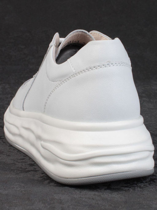 05-PDD181-1 WHITE Кроссовки женские (натуральная кожа) - Фабричный китай фото 7