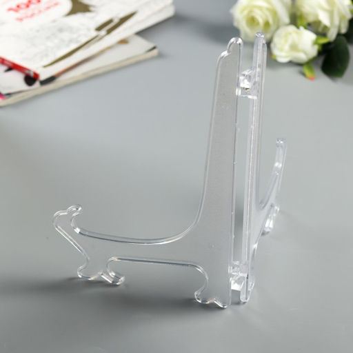 Цена за 5 шт. Подставка для тарелок d=35-40 см Elena, прозрачная, 30 см