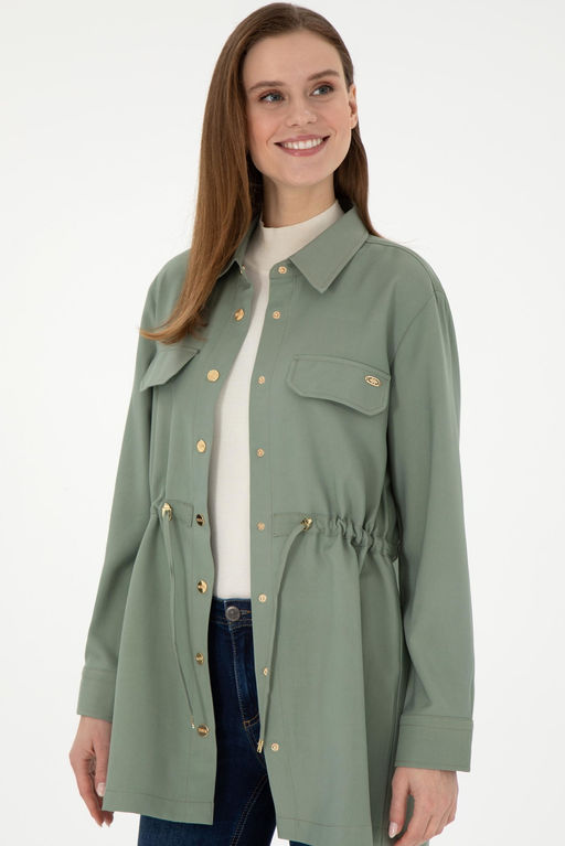 Женская рубашка зеленого цвета с длинным рукавом Неожиданная скидка в корзине - U.s. polo assn фото 3