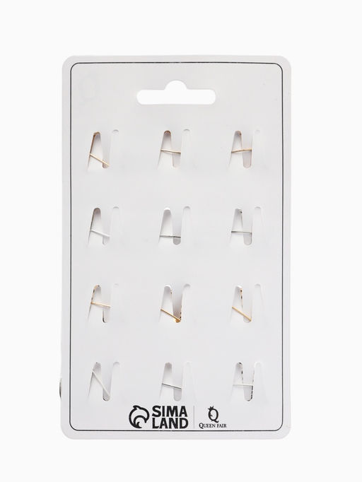 Цена за 12 шт. Брошь «Конгрев Листья», МИКС