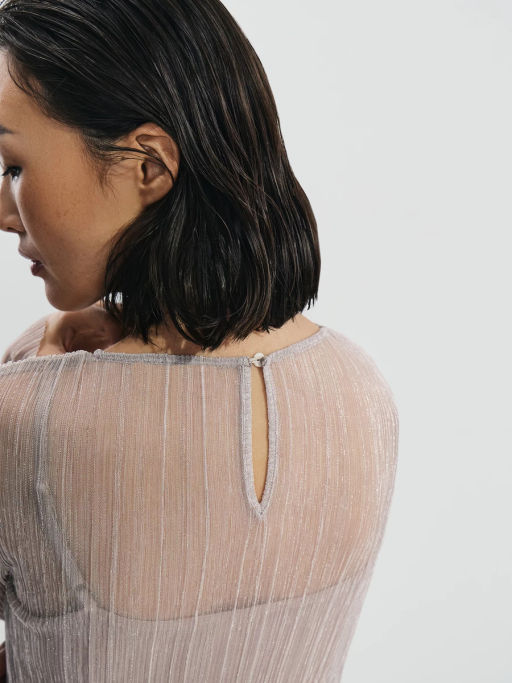 Платье миди с люрексом / Zarina