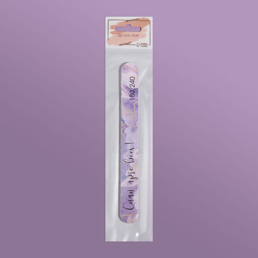 Цена за 3 шт. Пилка для ногтей «Сияй ярче всех!», прямая, 180/240 грит, 18 см, разноцветная