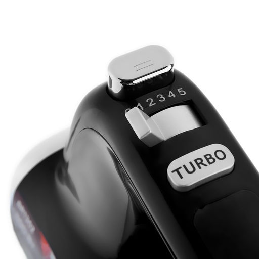 Миксер BRAYER 1302BR, ручной, 800 Вт, 5 скоростей, 2 насадки, чёрно-серый