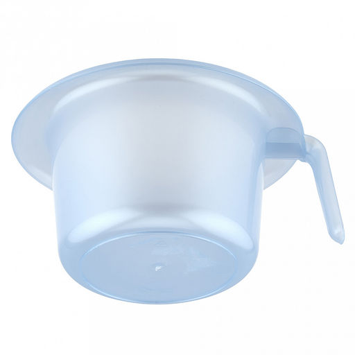 Горшок детский пластмассовый д21см, h13,5см, полипропилен, с крышкой, голубой перламутр (Россия)