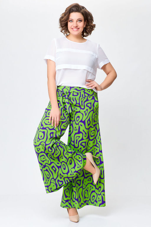 Блуза Swallow 803.2 черный+серебряный узор фото 415