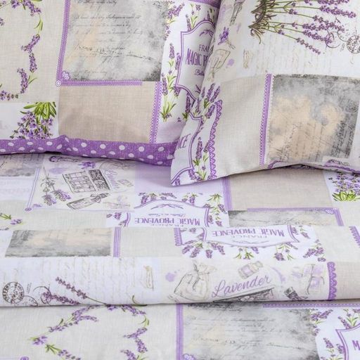 Постельное бельё Этель 2 сп. Лаванда 175215 см, 200220 см, 7070 см - 2 шт., 100% хл, бязь 125 г/м фото 2