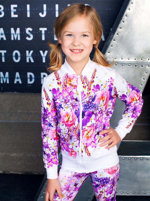 Толстовка "Лето",фиолетовый