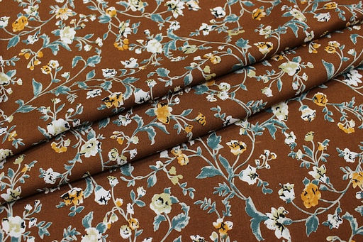 Штапель Теплые воспоминания цв.корица, ш.1.45м, вискоза-100%, 110гр/м.кв - Купава фото 11