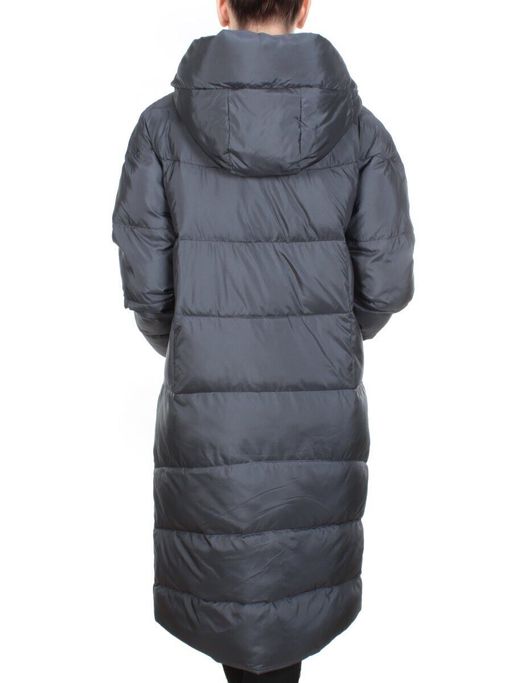 9257 DARK GRAY Пальто зимнее женское MELISACITI (200 гр. холлофайбера) - Fashion фото 5
