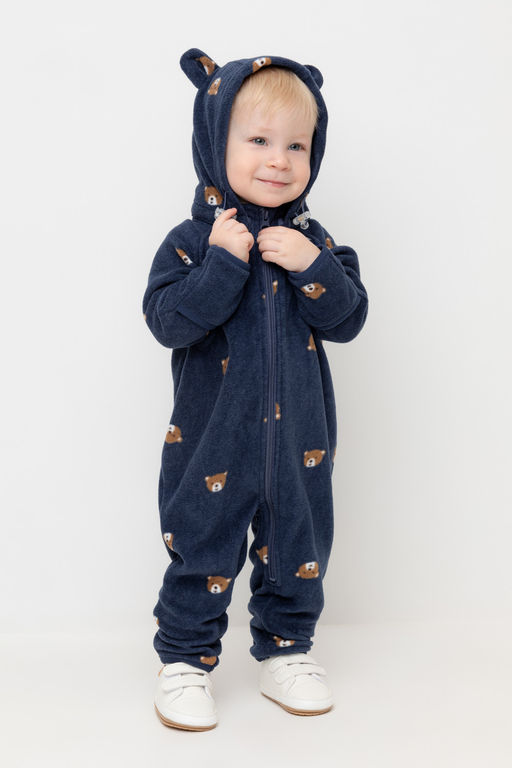 Комбинезон Crockid ФЛ 60008/н/2 ГР флис синий  фото 5