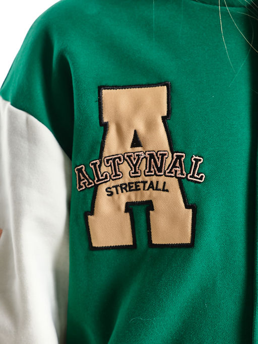 Толстовка с капюшоном с принтом 33-7647 красный - Mini maxi фото 33