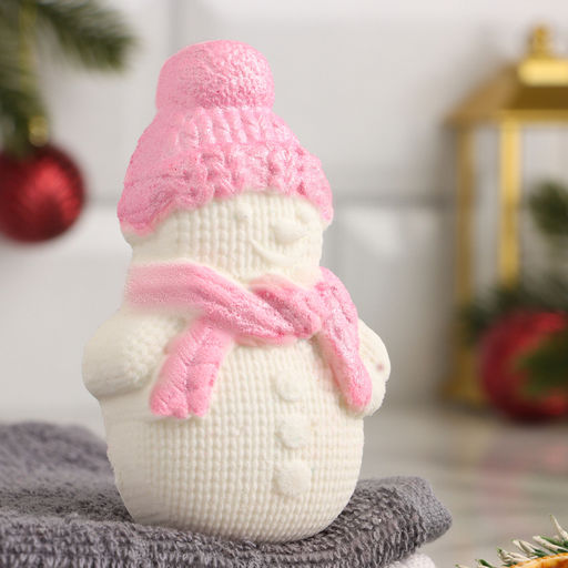 Цена за 2 шт. Бомбочка для ванн «Снеговик» кофе с корицей, 80 г