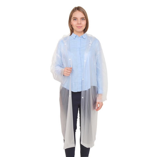 Дождевик-плащ Maclay, р. 46-48, цвет белый  фото 6