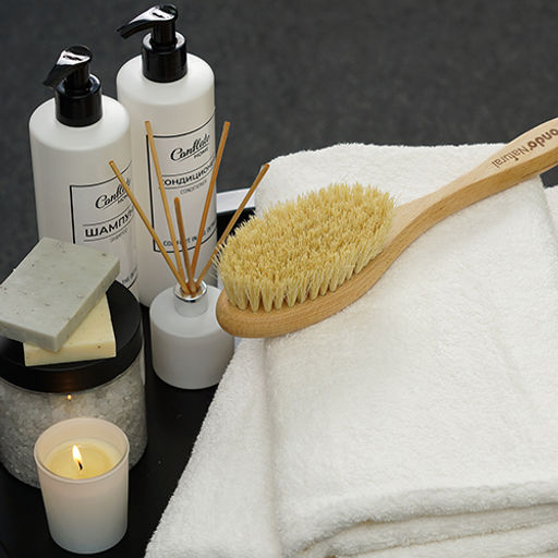 Набор махровых полотенец GINZA 2 шт. (50х90 - 1 шт., 70х140 - 1шт.), 100% хлопок, 450 гр./кв.м., Кэмел - Традиция фото 53